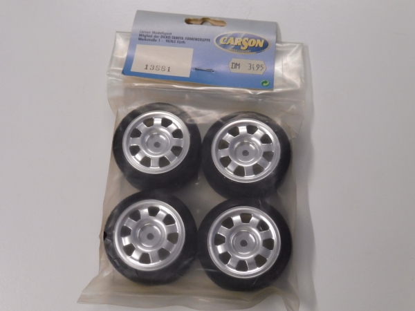 Carson Chrome wheel set with foam rubber #13881